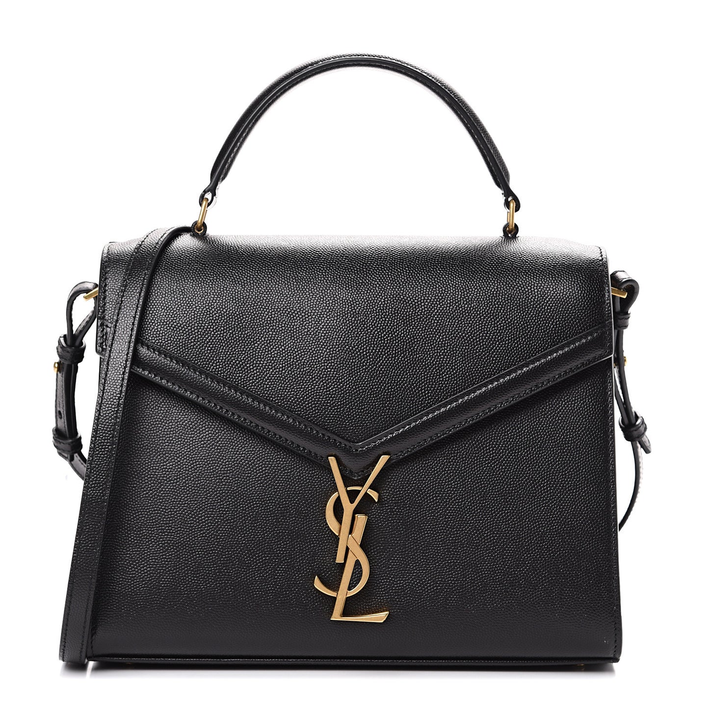 Grain de Poudre Medium Classic Monogram Cassandra Top Handle Black