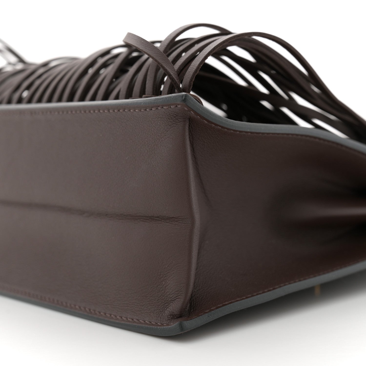 Hermes Swift Kelly Danse Anate Fringed Belt Bag Moka 10 of 11