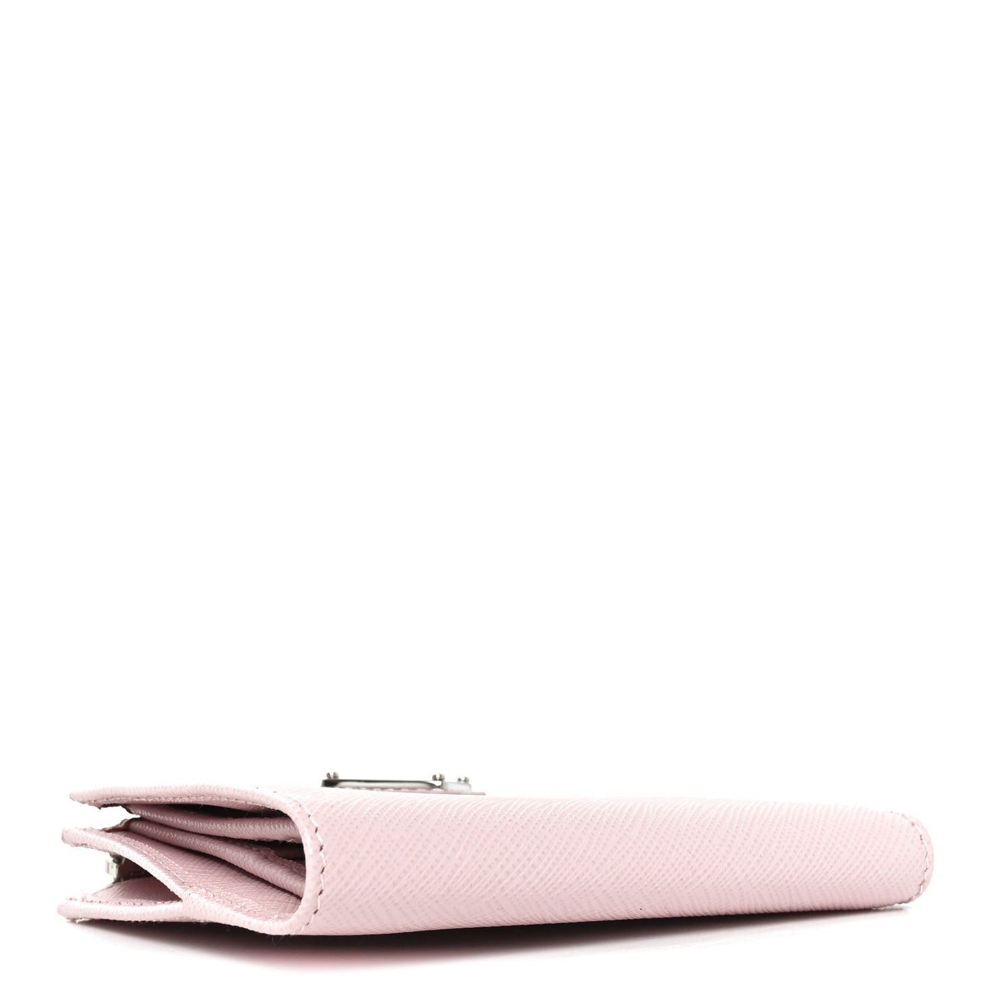 Saffiano Zip Top Compact Wallet Alabaster
