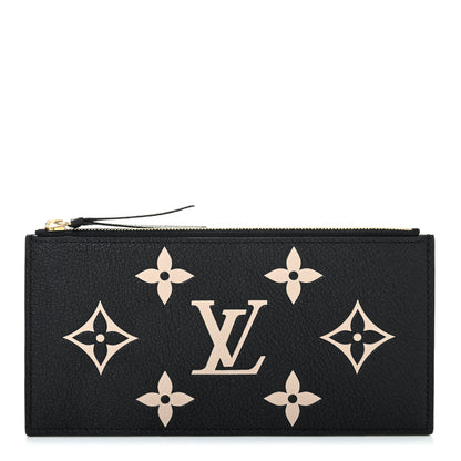 Louis Vuitton Empreinte Monogram Giant Crafty Pochette Felicie Zippered Insert Black 1 of 6