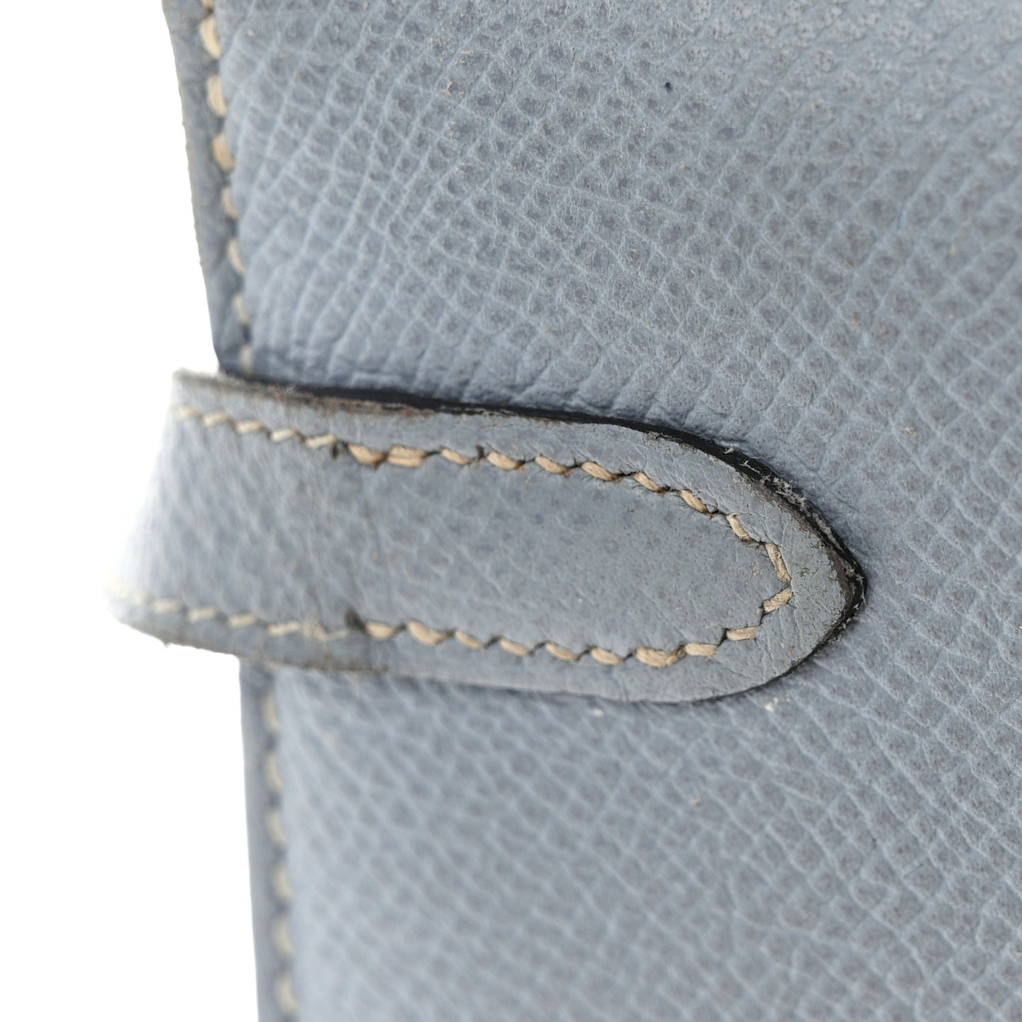 Epsom Kelly Longue Wallet Bleu Lin