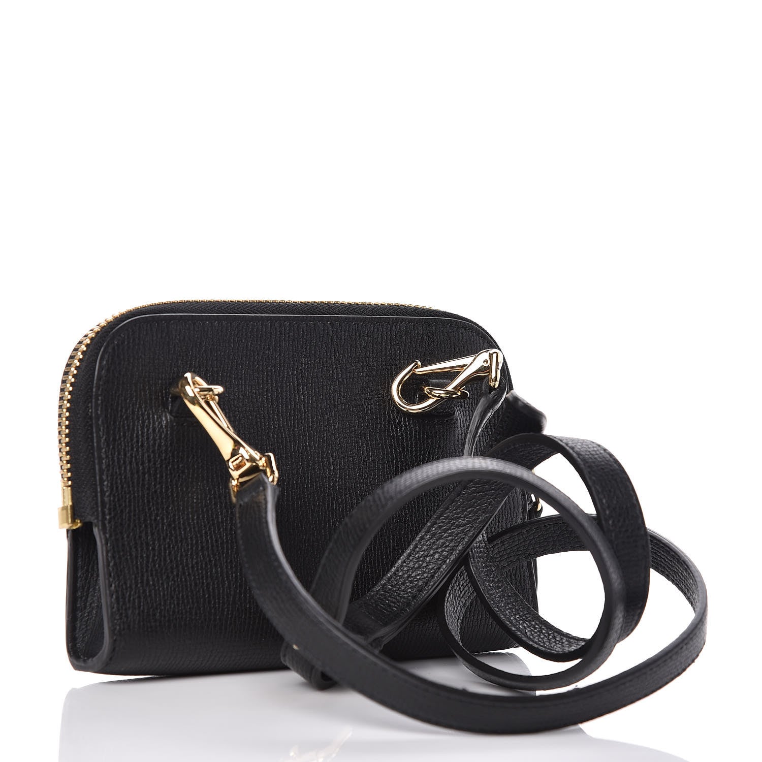 Burberry Grain Calfskin Small Crossbody Bag Black 3 of 9