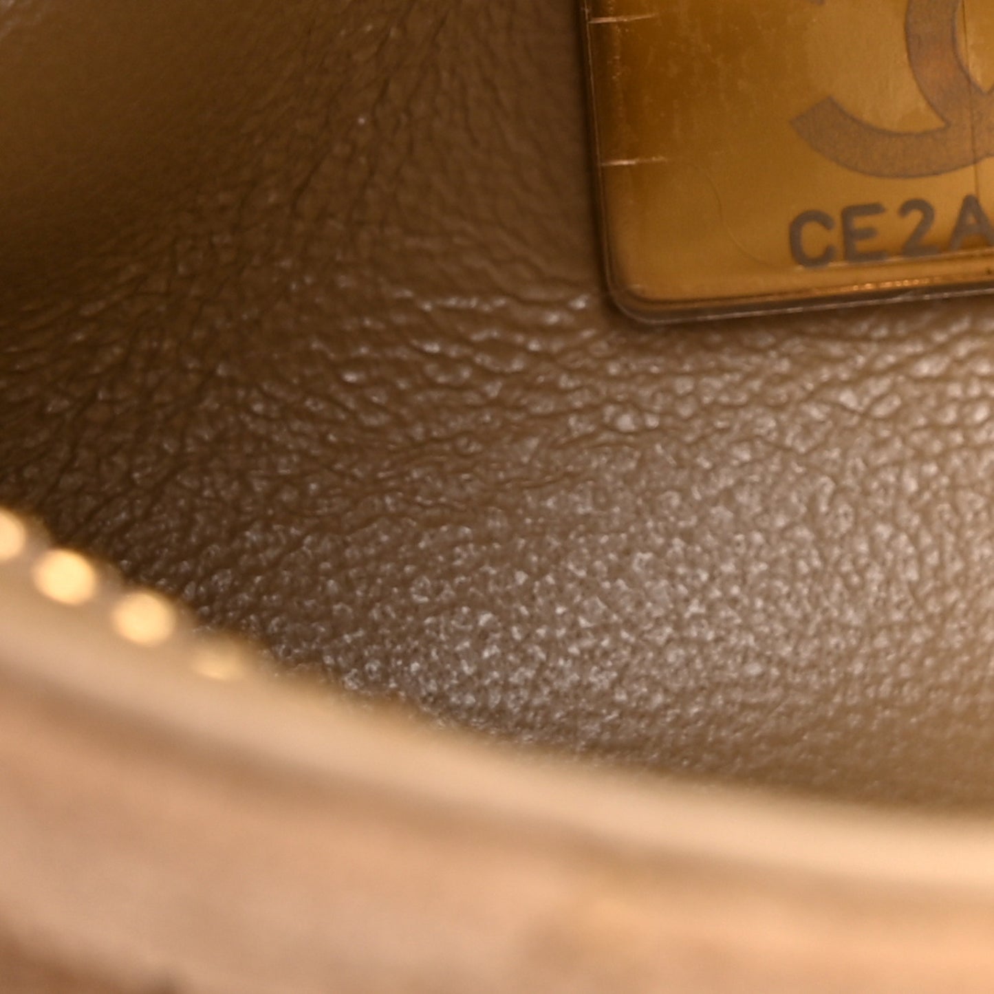 Suede Calfskin Mini Souplissimo Flap Dark Beige