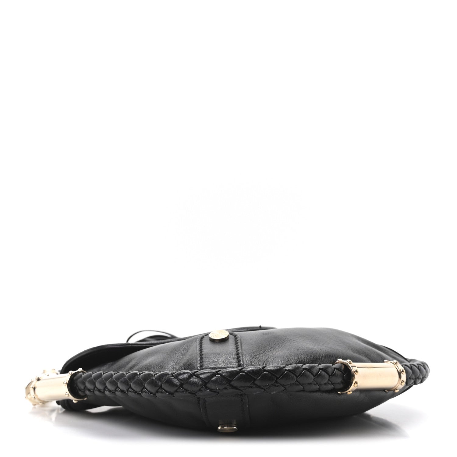 Gucci Calfskin Small Britt Tassel Shoulder Bag Black 4 of 10