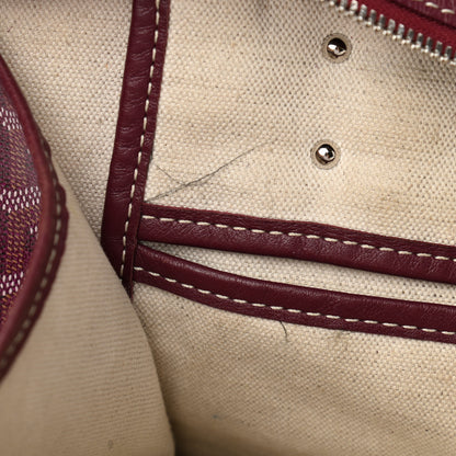 Goyard Goyardine Marquises Tote Burgundy 10 of 12