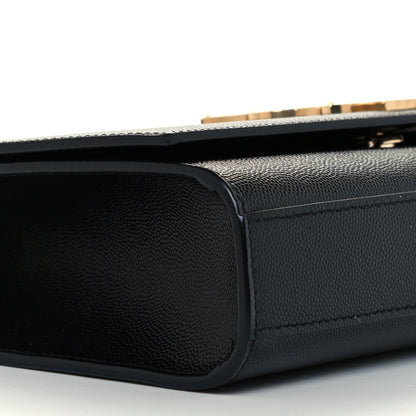Saint Laurent Grain De Poudre Medium Classic Monogram Kate Satchel Black 10 of 11