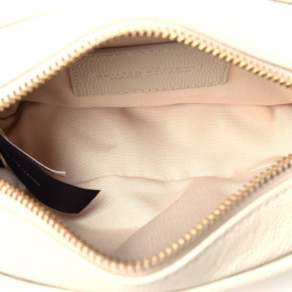 Marc Jacobs Calfskin Quilted Pearl The Softshot 17 Crossbody Oatmilk 5 of 9