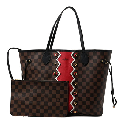 Louis Vuitton Damier Ebene Karakoram Neverfull MM 1 of 8