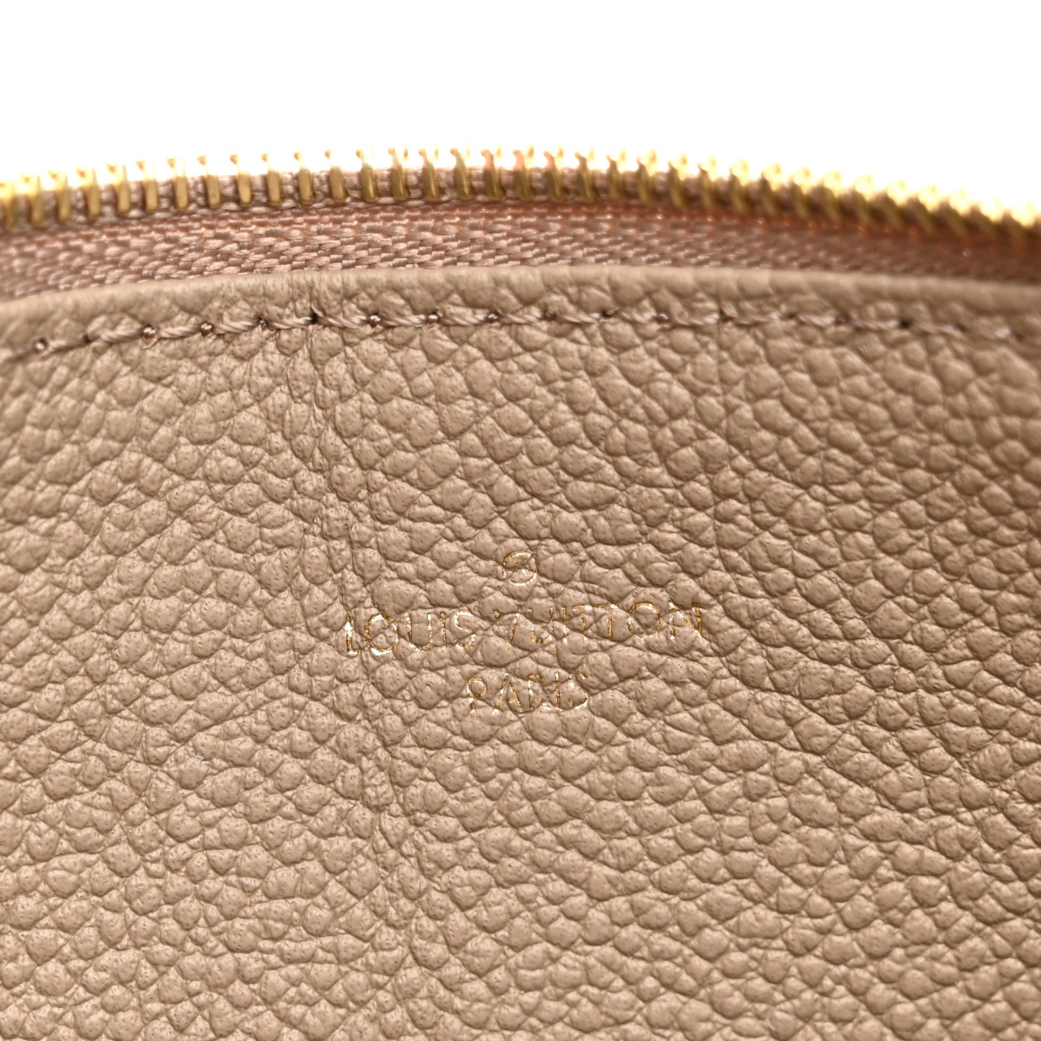 Louis Vuitton Empreinte Monogram Giant Pochette Felicie Zippered Insert Tourterelle Creme 6 of 6