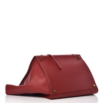 Celine Supple Calfskin Medium Phantom Luggage Red 4 of 10