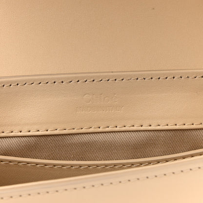 Chloe Shiny Calfskin Suede Mini C Double Carry Blondie Beige 6 of 8