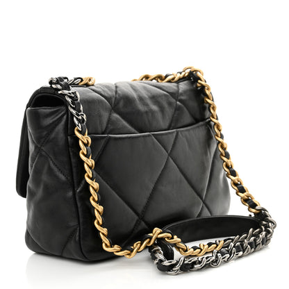Chanel Lambskin Quilted Medium Chanel 19 Flap Black 3 of 11