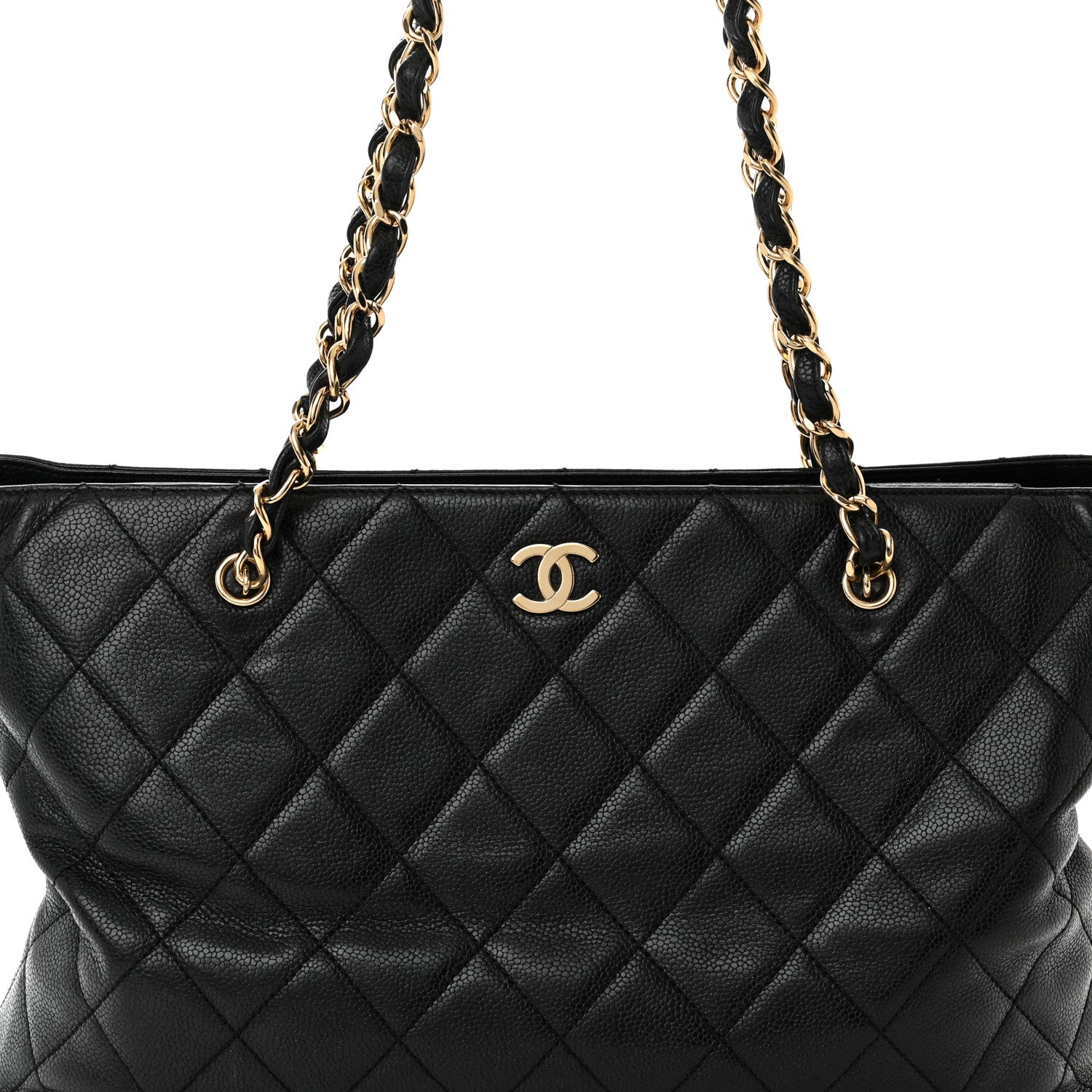 Chanel Caviar Quilted Shopping Tote Black 8 of 17