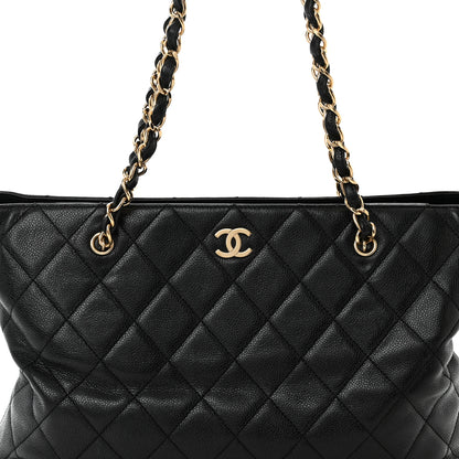 Chanel Caviar Quilted Shopping Tote Black 8 of 17