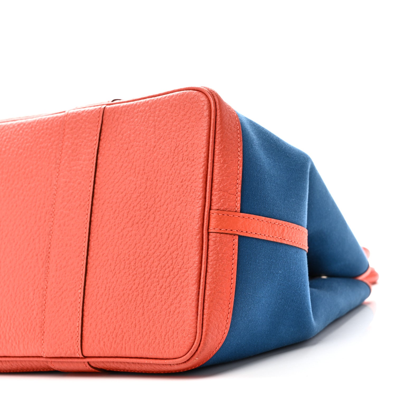 Hermes Toile Negonda Garden Party Tote 36 MM  Bleu Zanzibar Capucine 10 of 10