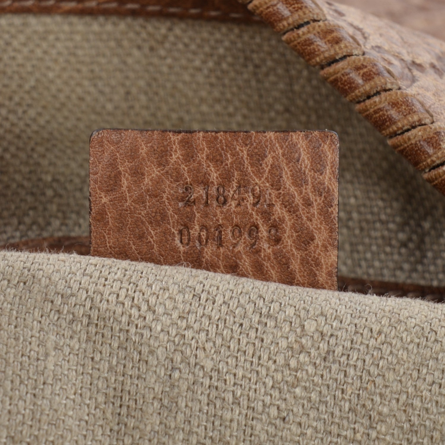 Gucci Guccissima Large New Jackie Shoulder Bag Natural Brown 9 of 11