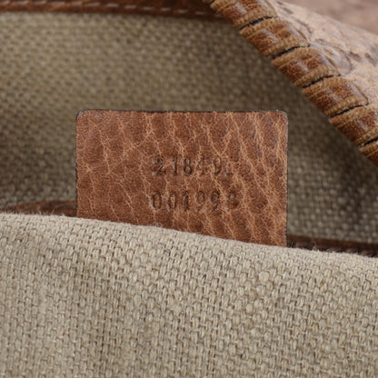 Gucci Guccissima Large New Jackie Shoulder Bag Natural Brown 9 of 11