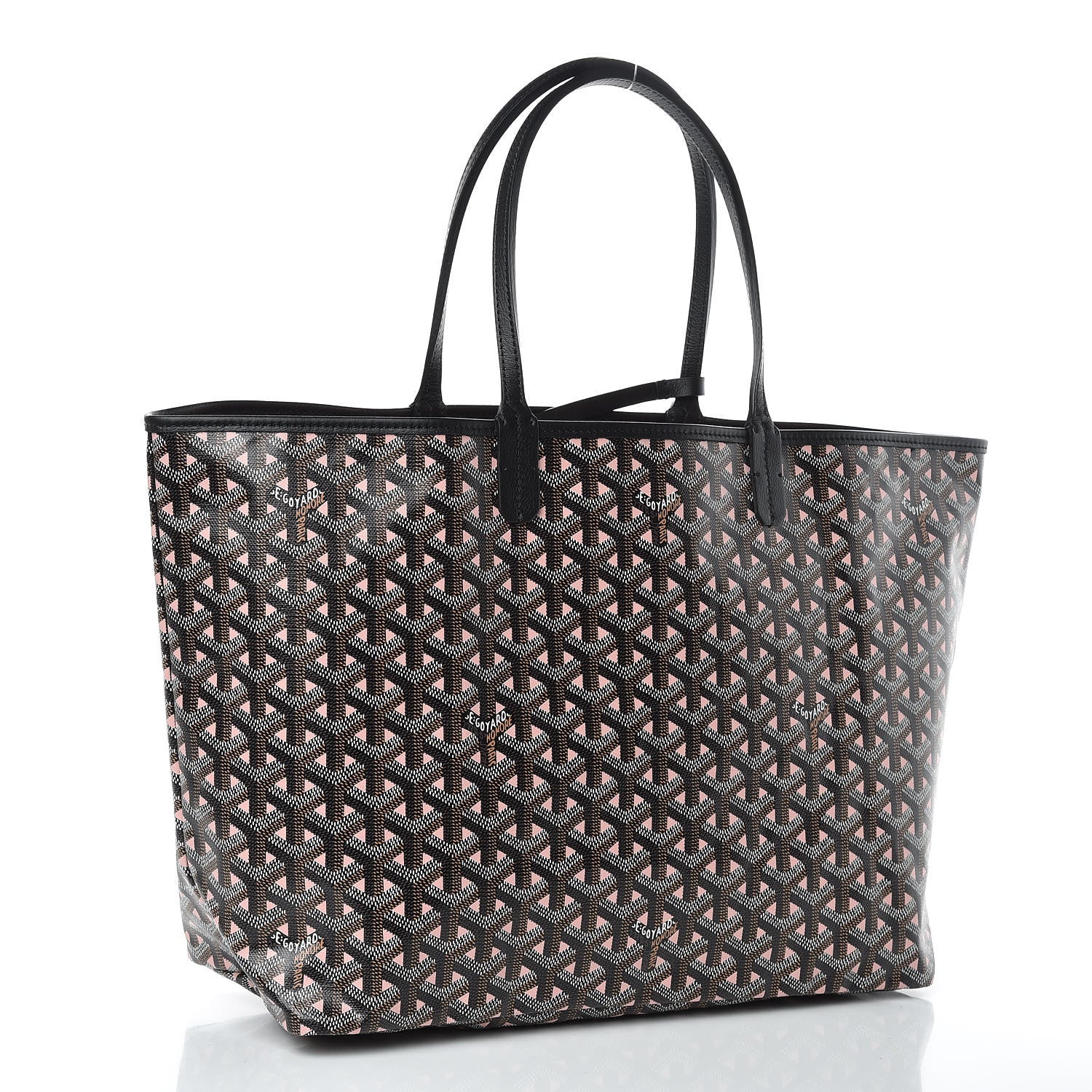Goyard Goyardine Saint Louis Claire Voie PM Black Rose Pink 4 of 10