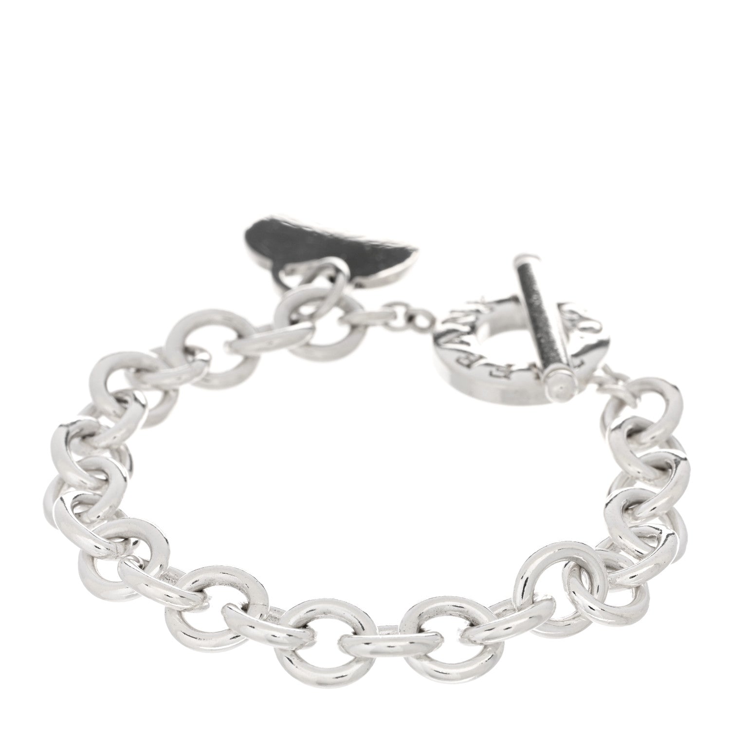 Tiffany Sterling Silver Heart Tag Toggle Bracelet 2 of 3