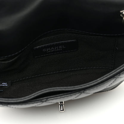Chanel Calfskin Quilted CC Uniform Flap Belt Bag Black 5 of 10