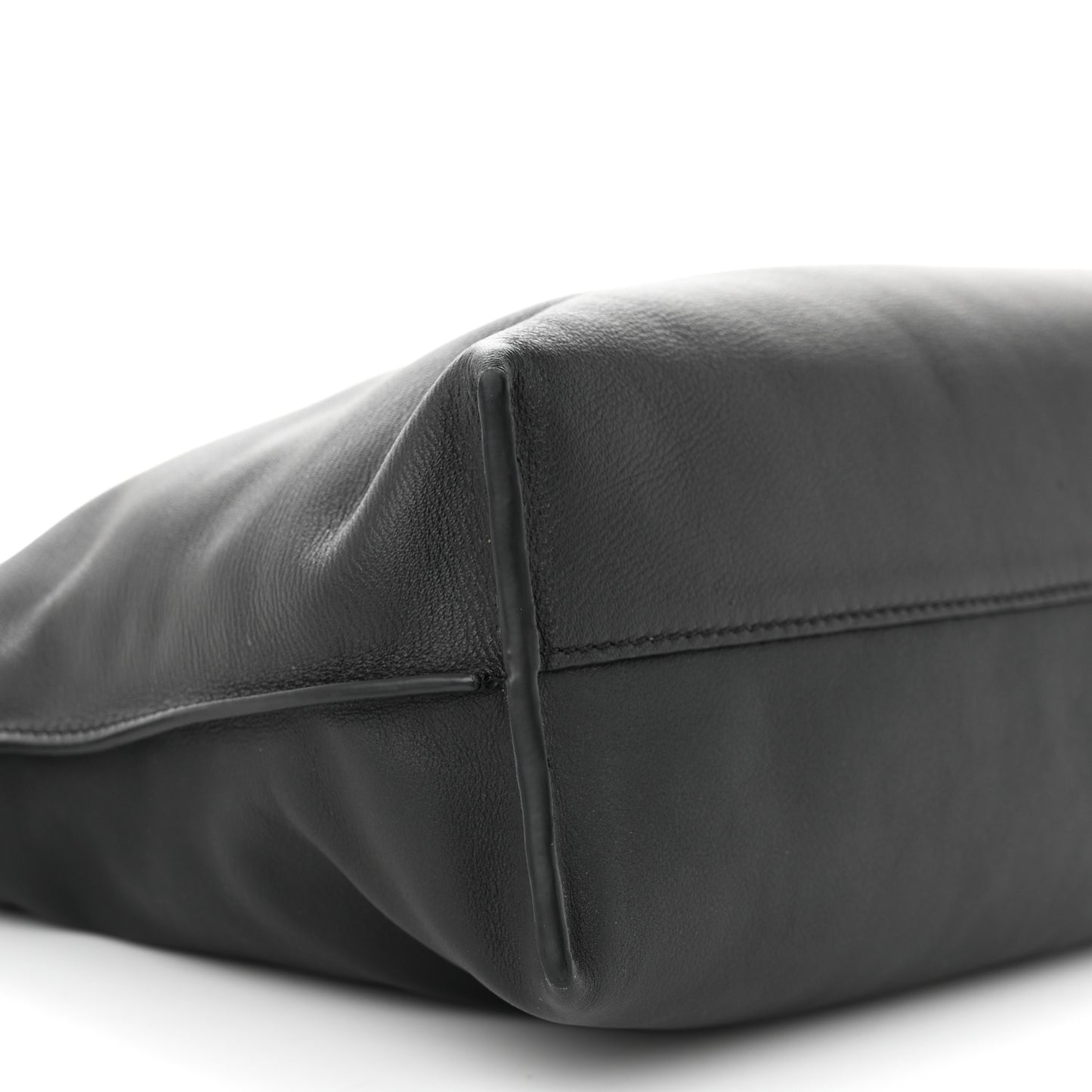 Calfskin Small Flamenco Knot Bag Black