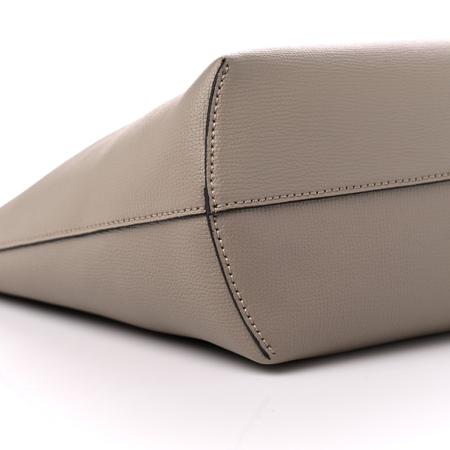 Vitello Vienna Enamel F is Fendi Shopping Tote Tortora Taupe