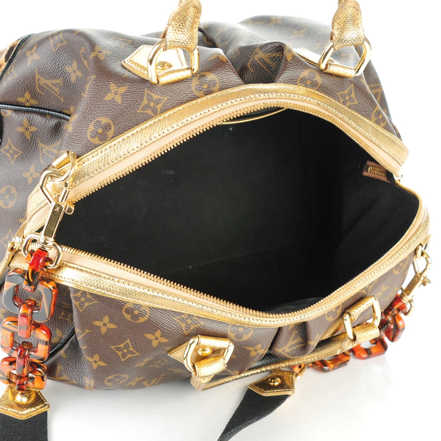 Monogram Leopard Stephen Bag