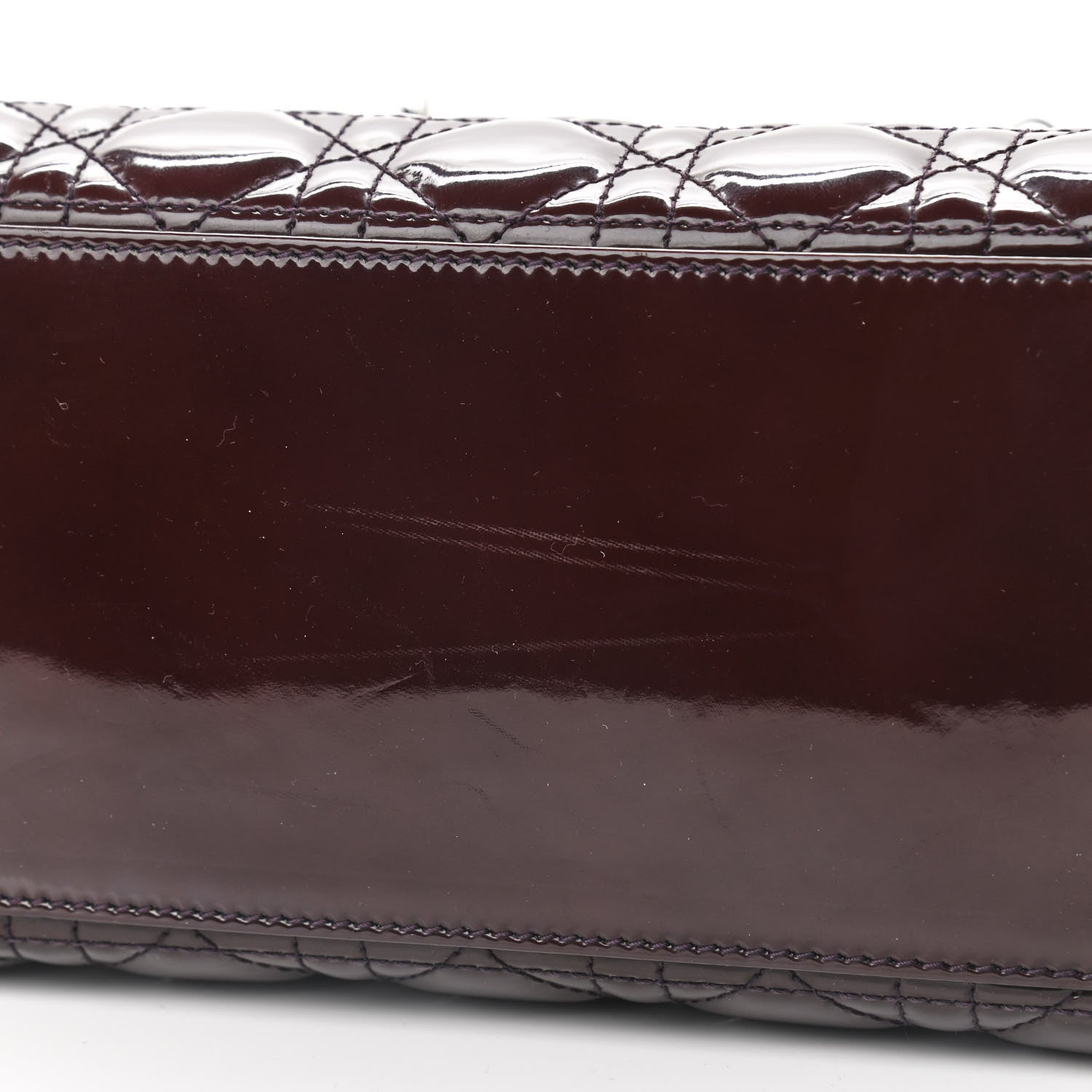 Christian Dior Patent Cannage Medium Lady Dior Purple 10 of 10