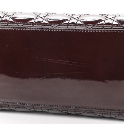 Christian Dior Patent Cannage Medium Lady Dior Purple 10 of 10