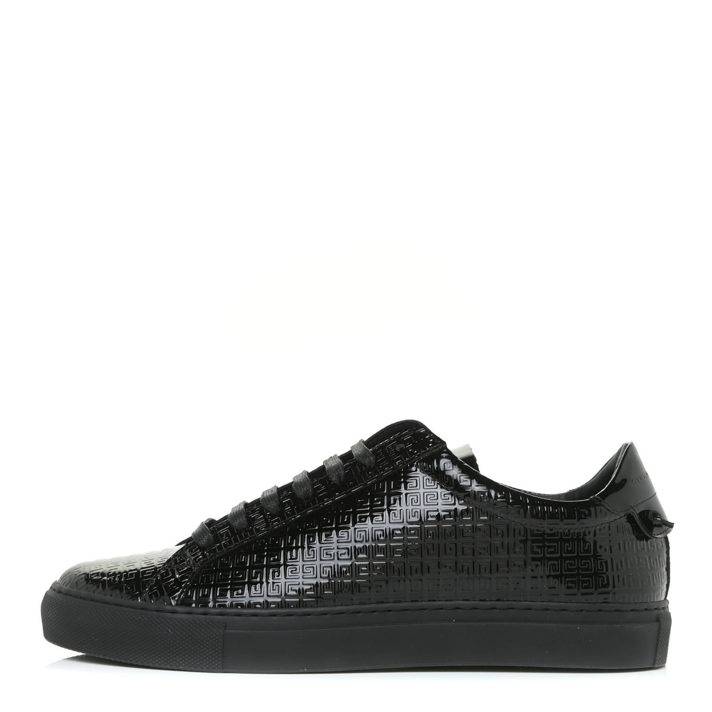 Patent 4G Logo Embossed Womens Urban Street Sneakers 40 Black