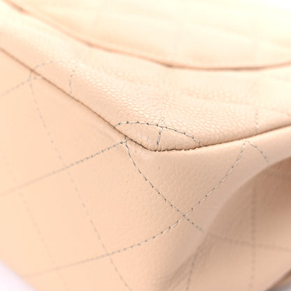 Chanel Caviar Quilted Jumbo Double Flap Beige Clair 11 of 27