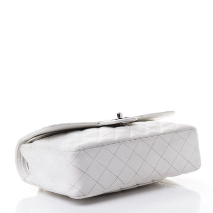 Chanel Caviar Quilted Medium Double Flap White 3 of 4