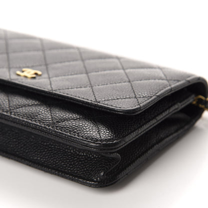 Chanel Caviar Quilted Wallet On Chain WOC Black 6 of 11