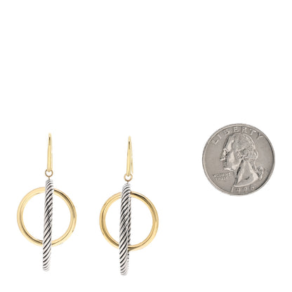 David Yurman 18K Yellow Gold Sterling Silver Mobile Earrings 2 of 5