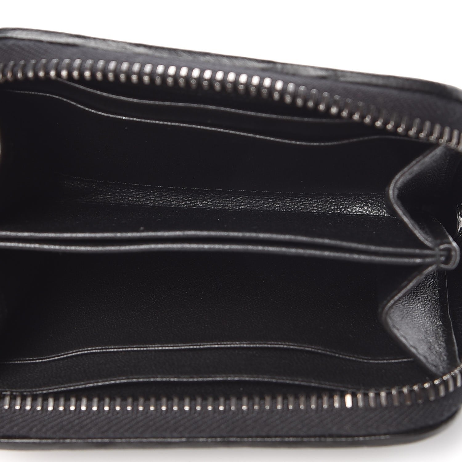 Bottega Veneta Nappa Intrecciato Zip Around Coin Purse Black 5 of 7