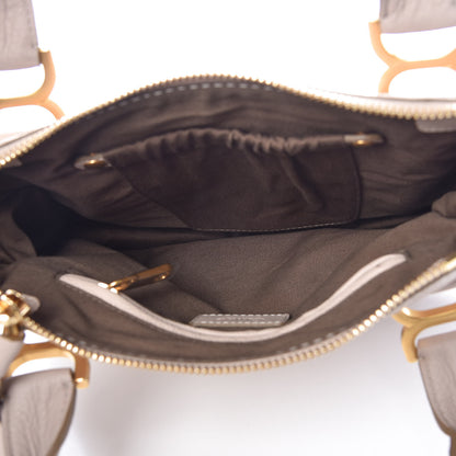 Chloe Calfskin Small Marcie Satchel Abstract White 5 of 9