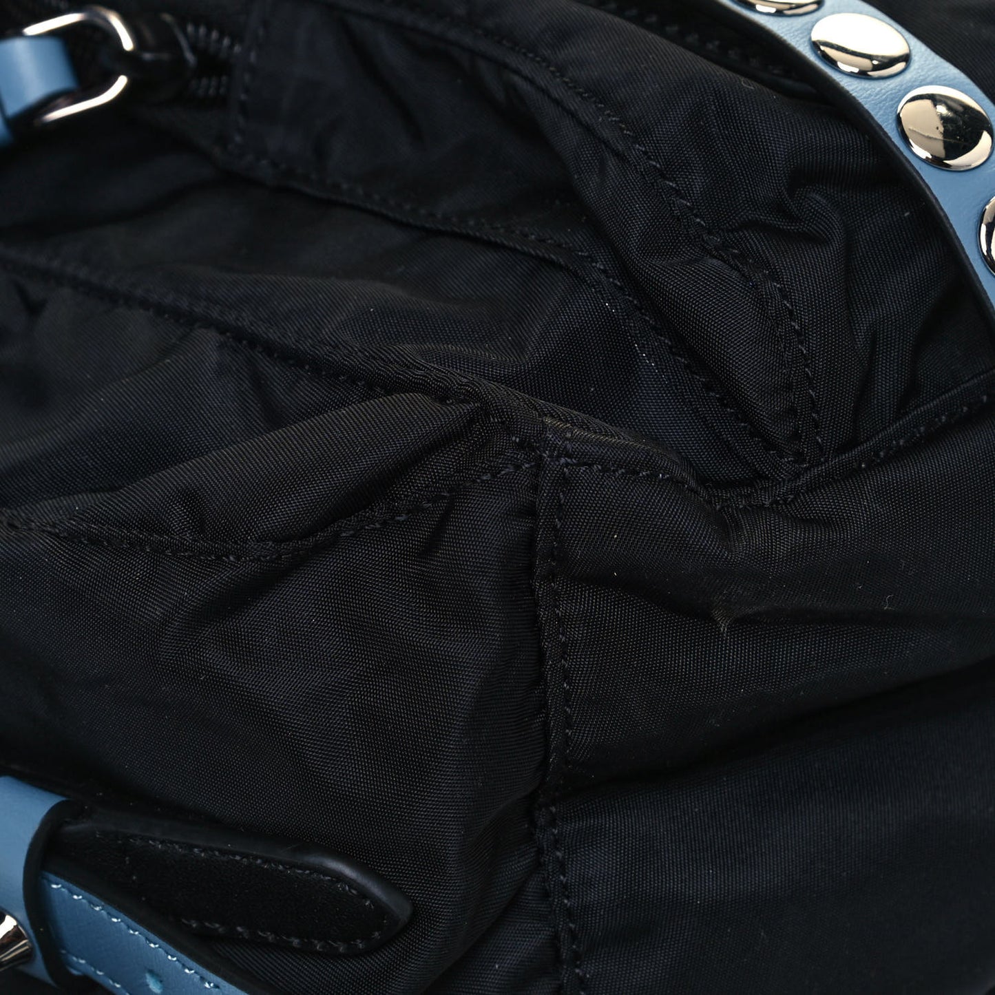 Nylon New Vela Studded Messenger Black Astrale