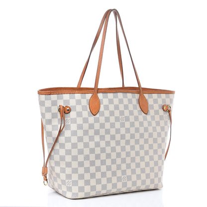 Louis Vuitton Damier Azur Neo Neverfull MM Rose Ballerine 3 of 21