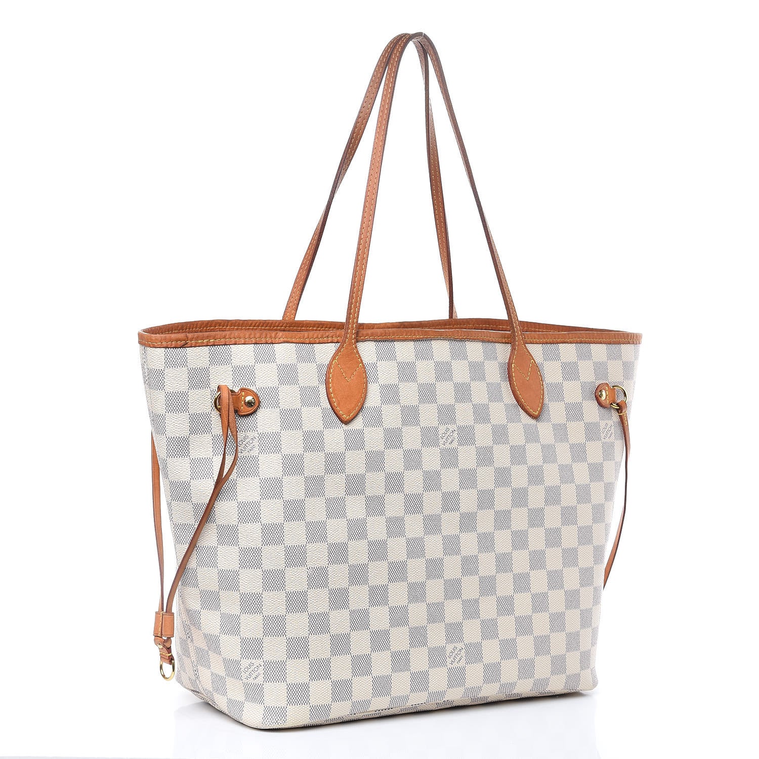 Louis Vuitton Damier Azur Neo Neverfull MM Rose Ballerine 3 of 21