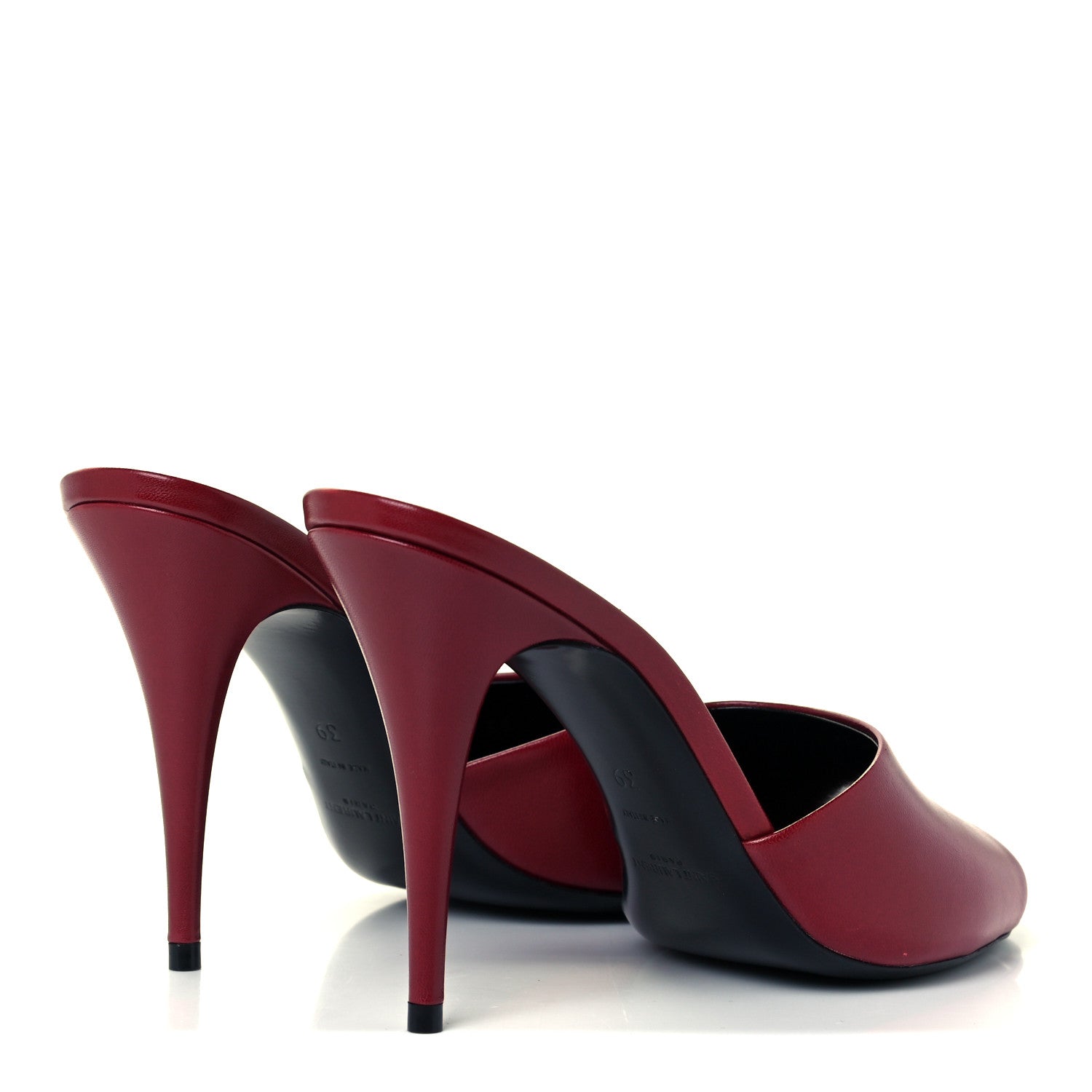 Saint Laurent Lambskin Sexy 95mm Pumps 39 Red 4 of 10