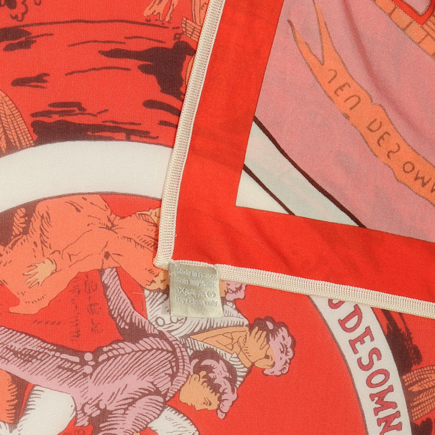 Hermes Silk Jersey Jeu Des Omnibus et Dames Blanches Scarf 90 6 of 6