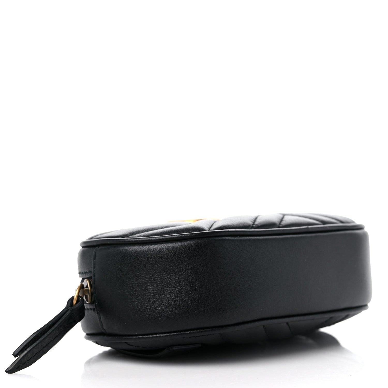 Gucci Calfskin Matelasse GG Marmont Belt Bag 95 38 Black 4 of 10
