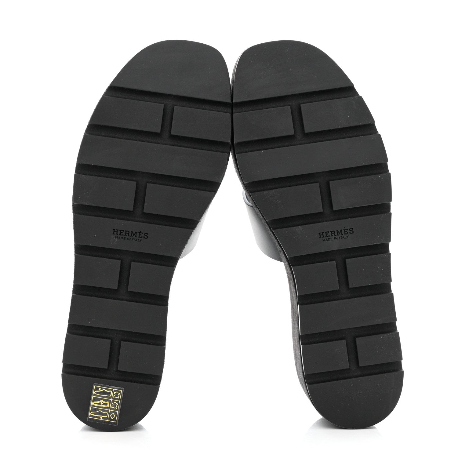 Hermes Calfskin Suede Eze 30 Sandals 39 Black 5 of 9