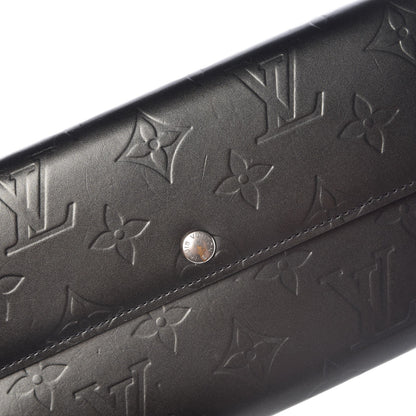 Louis Vuitton Mat Monogram Sarah Wallet Gris 9 of 11