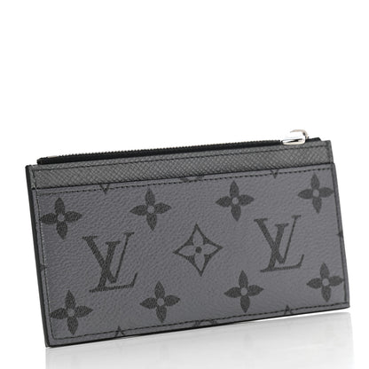 Louis Vuitton Taigarama Coin Card Holder Gunmetal 3 of 6