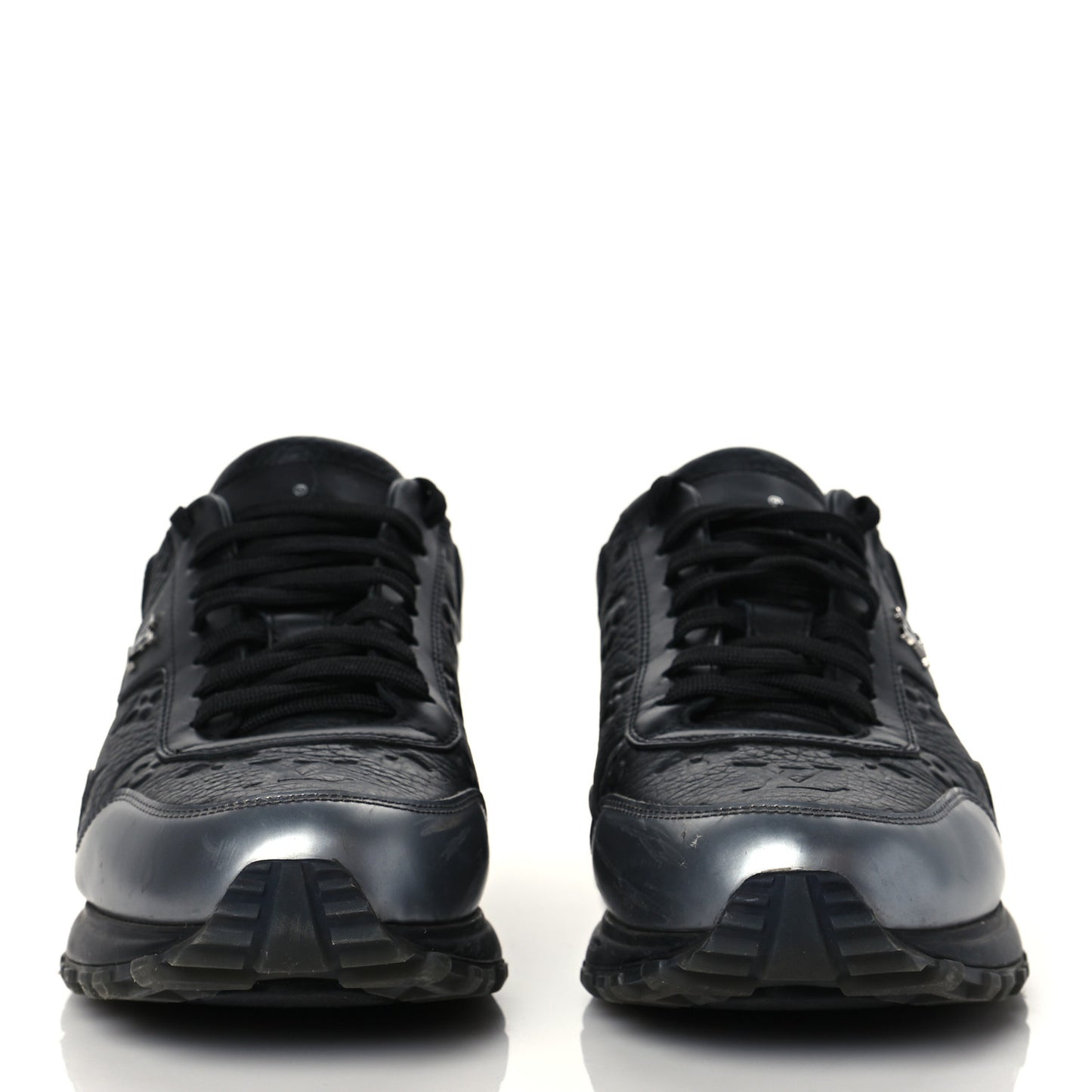 Metallic Empreinte Mens Run Away Sneakers 8 Charcoal