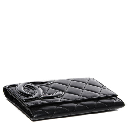 Chanel Calfskin Quilted Cambon Flap Wallet Black 4 of 7