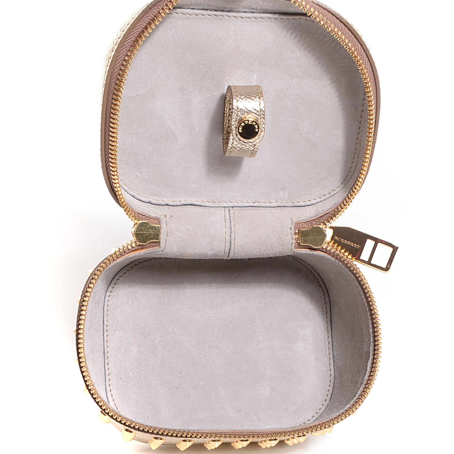 Burberry Patent London Studded Cosmetic Case Gold 5 of 9