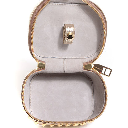 Burberry Patent London Studded Cosmetic Case Gold 5 of 9