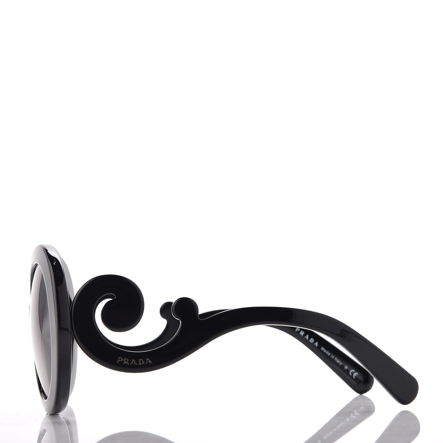 Prada Baroque Sunglasses SPR 27N Black 2 of 6